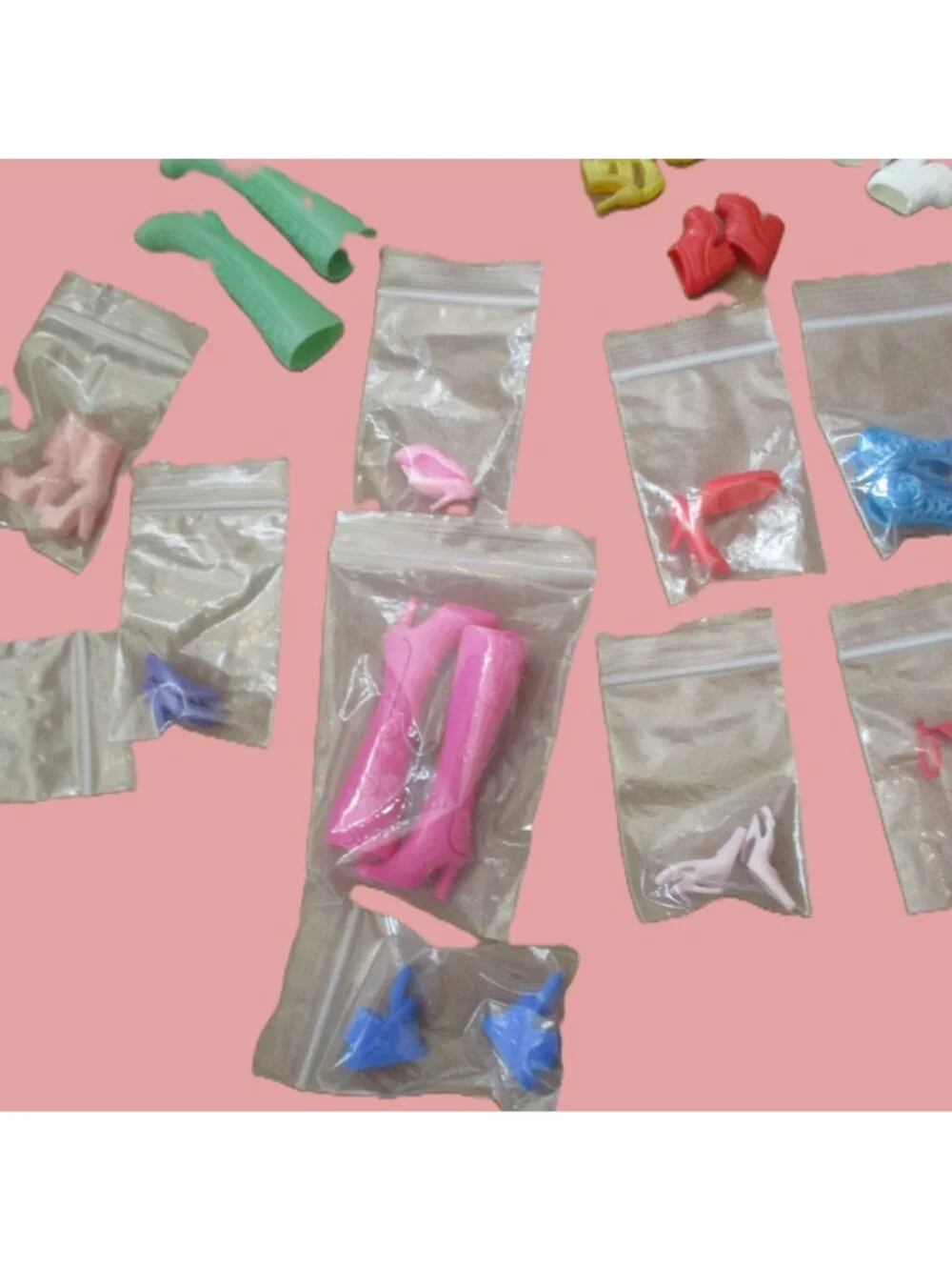 33-Pair Barbie Doll Shoes Boots Lot Mattel Mixed Colors Styles